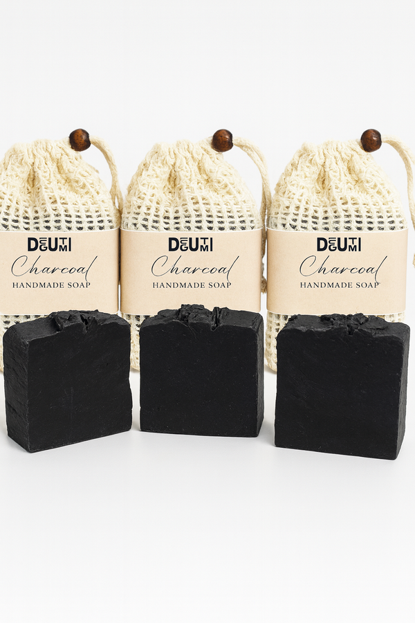 Handcrafted Hot Process Soap with Activated Charcoal – Skin Detox Bar