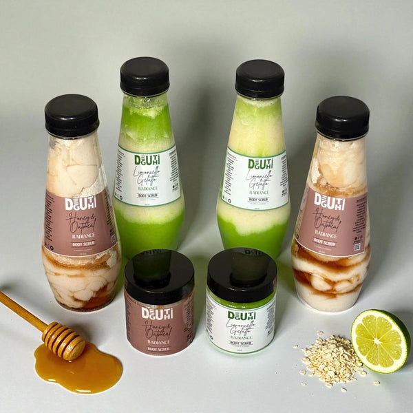 Body Scrub Honey- Oatmeal Exfoliating with Aloe Vera & Calendula Extract